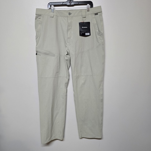 Simms Fishing Men's‎ Guide Pant Stone X-Large 40-42" Waist New w Tags Quick Dry - Picture 1 of 8